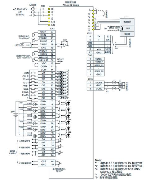 臺達(dá)伺服電機剎車怎么接線