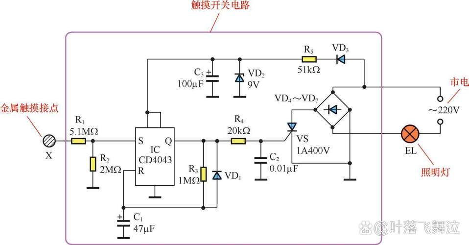 觸摸電路圖解詳解