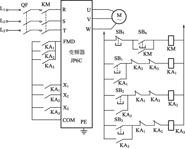 變頻器控制原理圖和回路，變頻器控制原理圖解析
